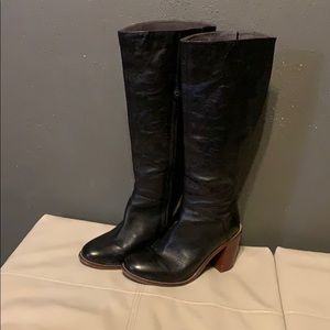 Black Leather Seychelles Tall Boot - size 9